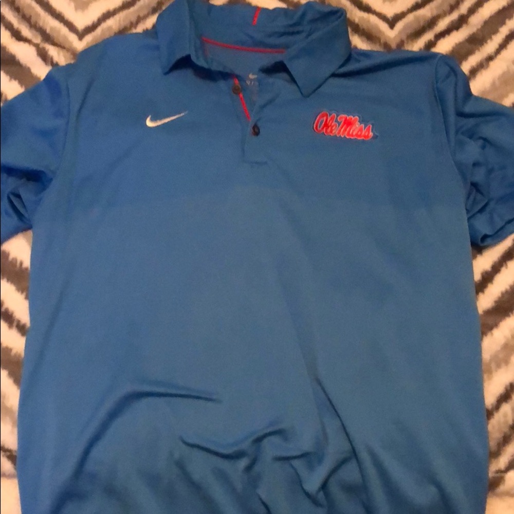 Official Ole Miss Football Nike Dry fit polo